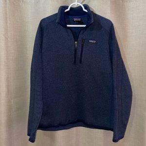 Patagonia Fleece Blue 1/4 Zip Up L